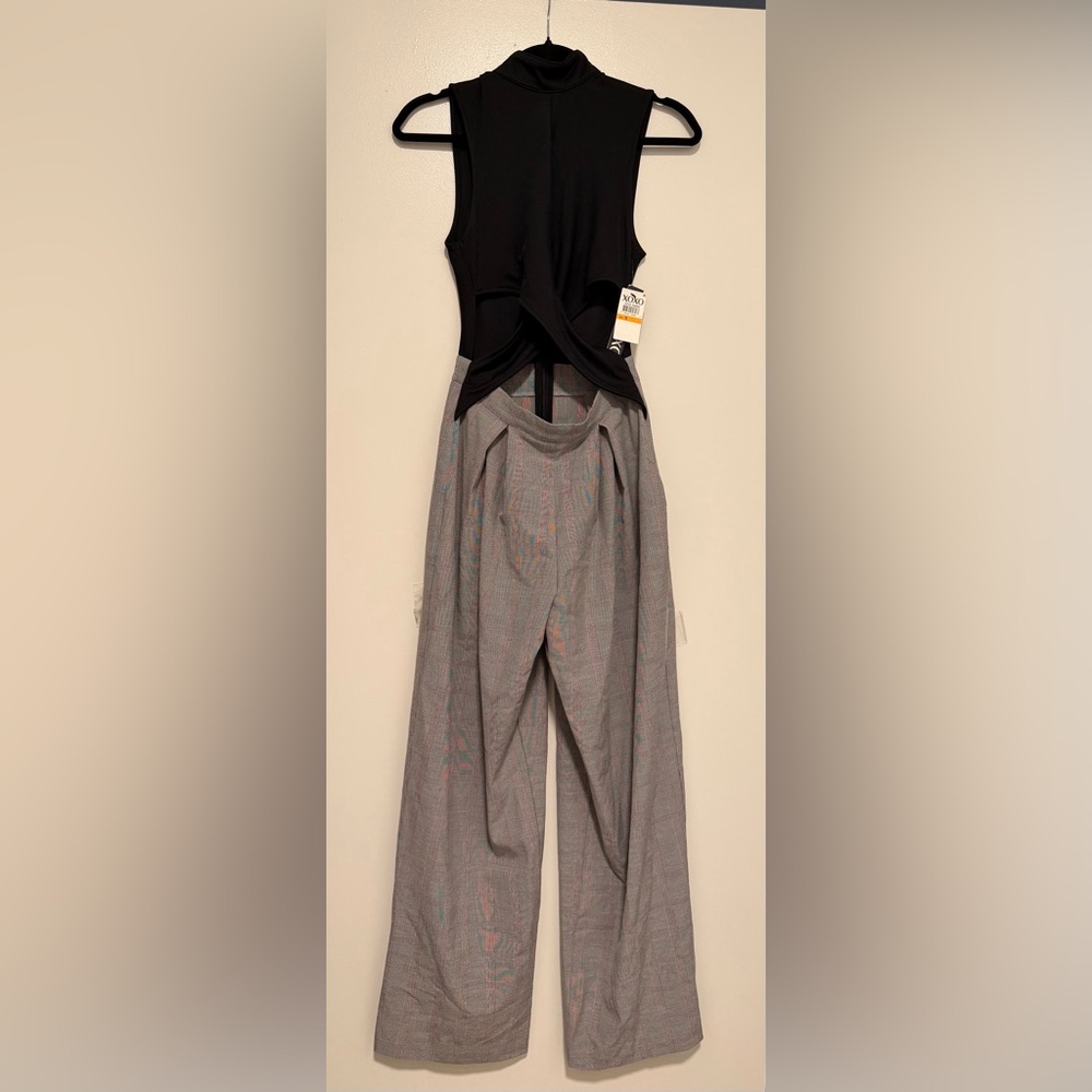 Xoxo Black and Gray Women's Jumpsuit